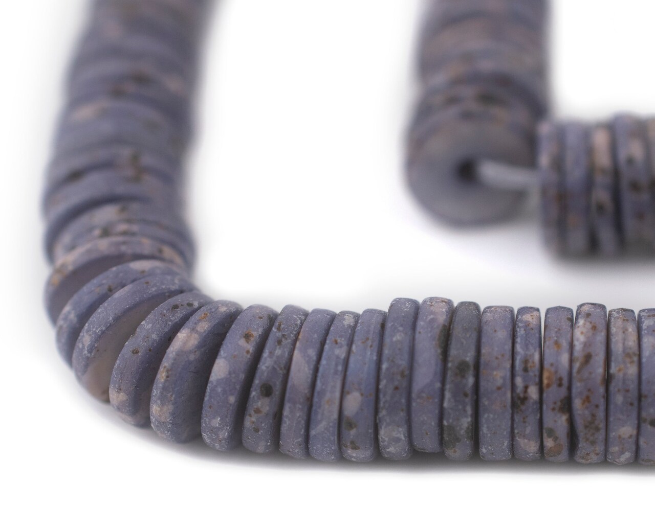 The Bead Chest 12mm Labradorite Bone Button Beads: Nepal Flat Round Disk Heishi Beads for DIY Necklace Jewelry Making